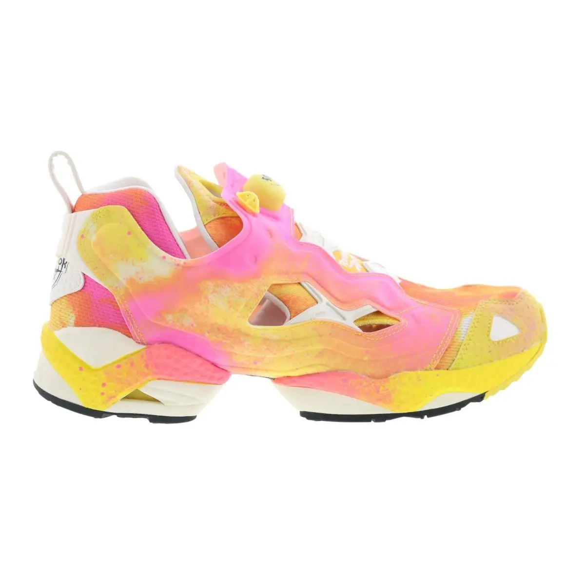 Reebok Instapump Fury 50TH Smiley Mens Yellow Lifestyle Sneakers Shoes 12