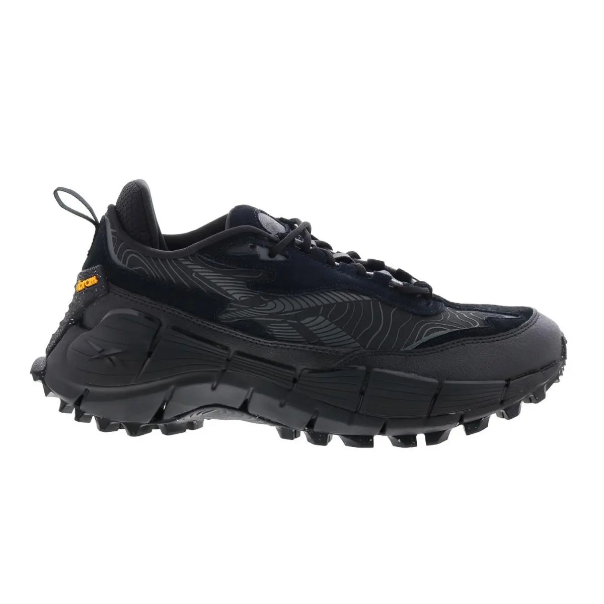 Reebok Zig Kinetica 2.5 Edge Mens Black Leather Athletic Running Shoes 13