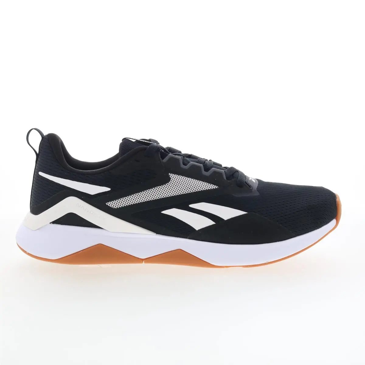 Reebok Nanoflex TR 2 Mens Black Synthetic Athletic Cross Training Shoes 14