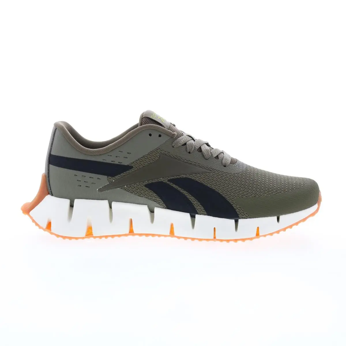 Reebok Zig Dynamica 2.0 Mens Green Canvas Lace Up Athletic Running Shoes 13