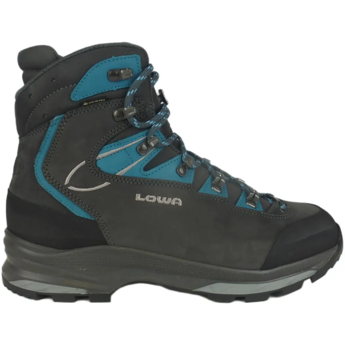 Lowa Mauria Evo Gtx Women`s Hiking / Trail Shoes Anthracite / Turquiose US 9