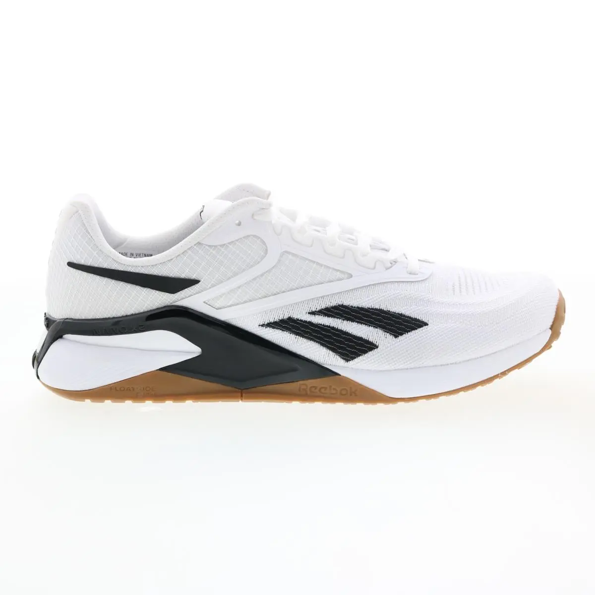 Reebok Nano X2 Mens White Canvas Lace Up Athletic Cross Training Shoes 12