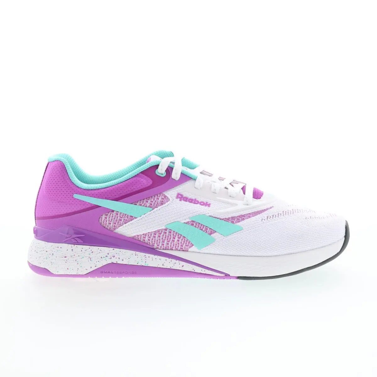 Reebok Nano X5 Womens White Synthetic Lace Up Athletic Cross Training Shoes 10.5