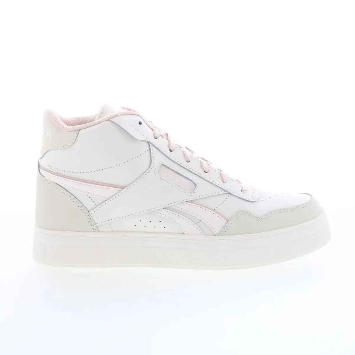 Reebok Court Advance Bold High Womens Beige Leather Lifestyle Sneakers Shoes 10