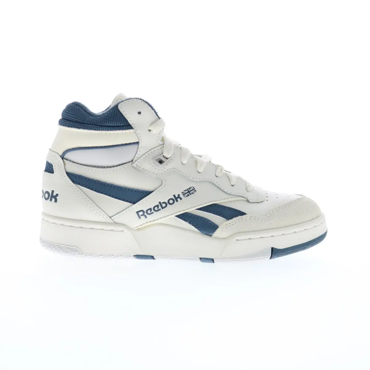 Reebok BB 4000 II Mid Mens Beige Leather Lace Up Lifestyle Sneakers Shoes 12