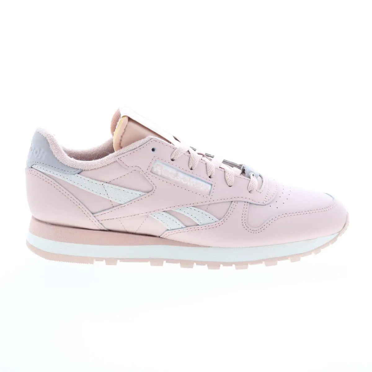 Reebok Classic Leather Womens Pink Leather Lifestyle Sneakers Shoes 9