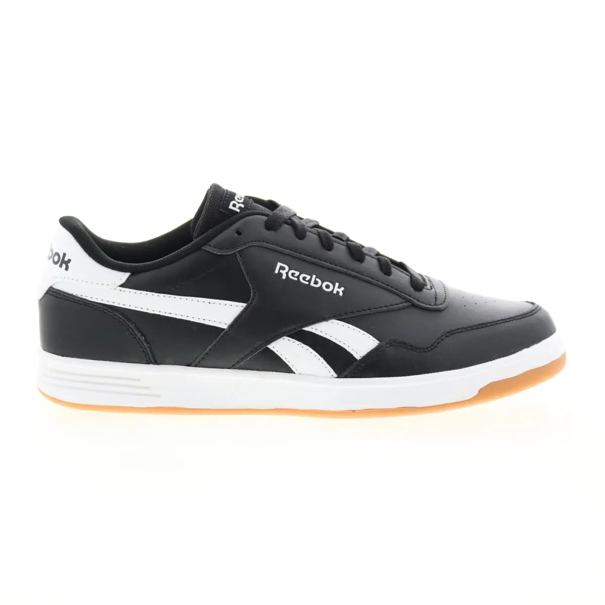 Reebok Royal Techque T Mens Black Leather Lace Up Lifestyle Sneakers Shoes 11.5