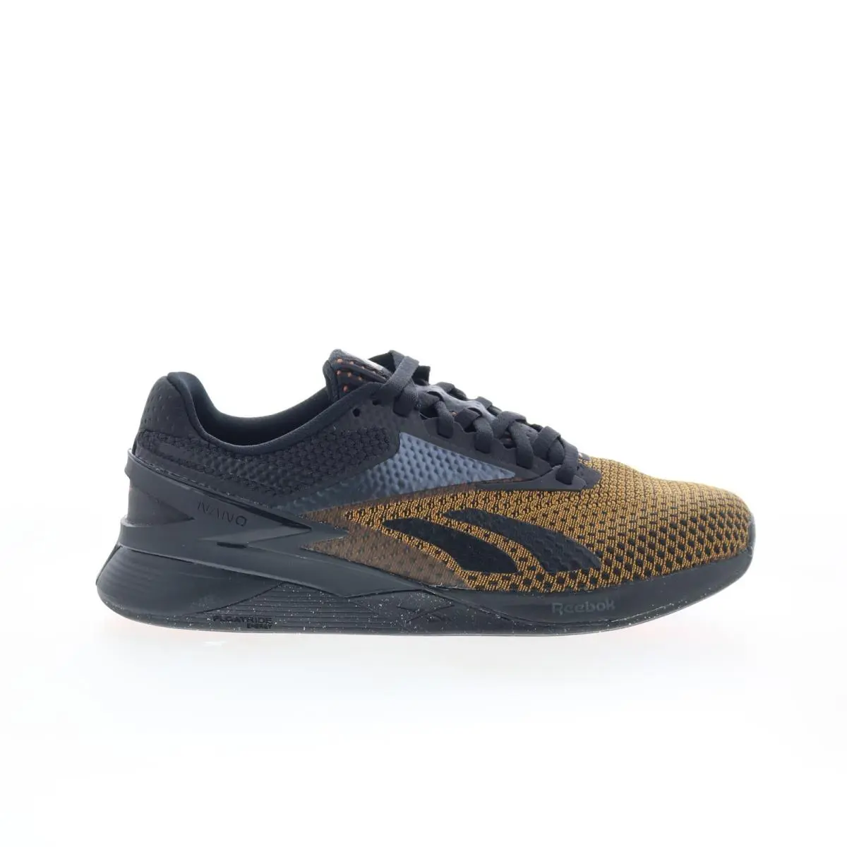 Reebok Nano X3 Mens Black Mesh Lace Up Athletic Cross Training Shoes 12