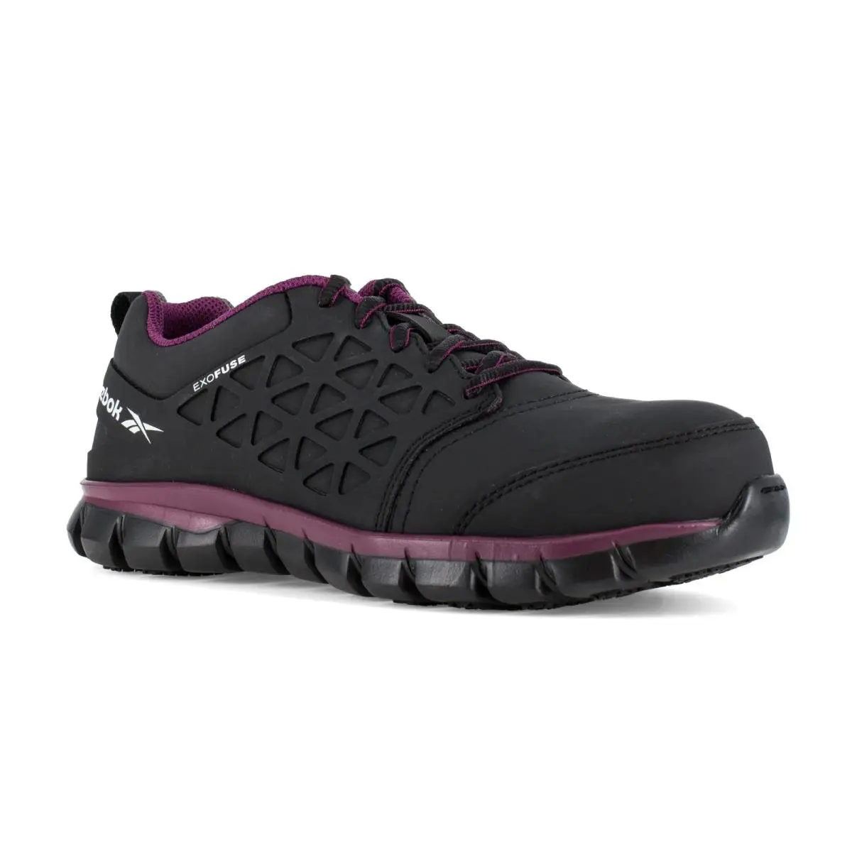 Reebok Work Women`s Sublite Cushion Sd10 Composite Toe A Black/plum - 7.5 Wide