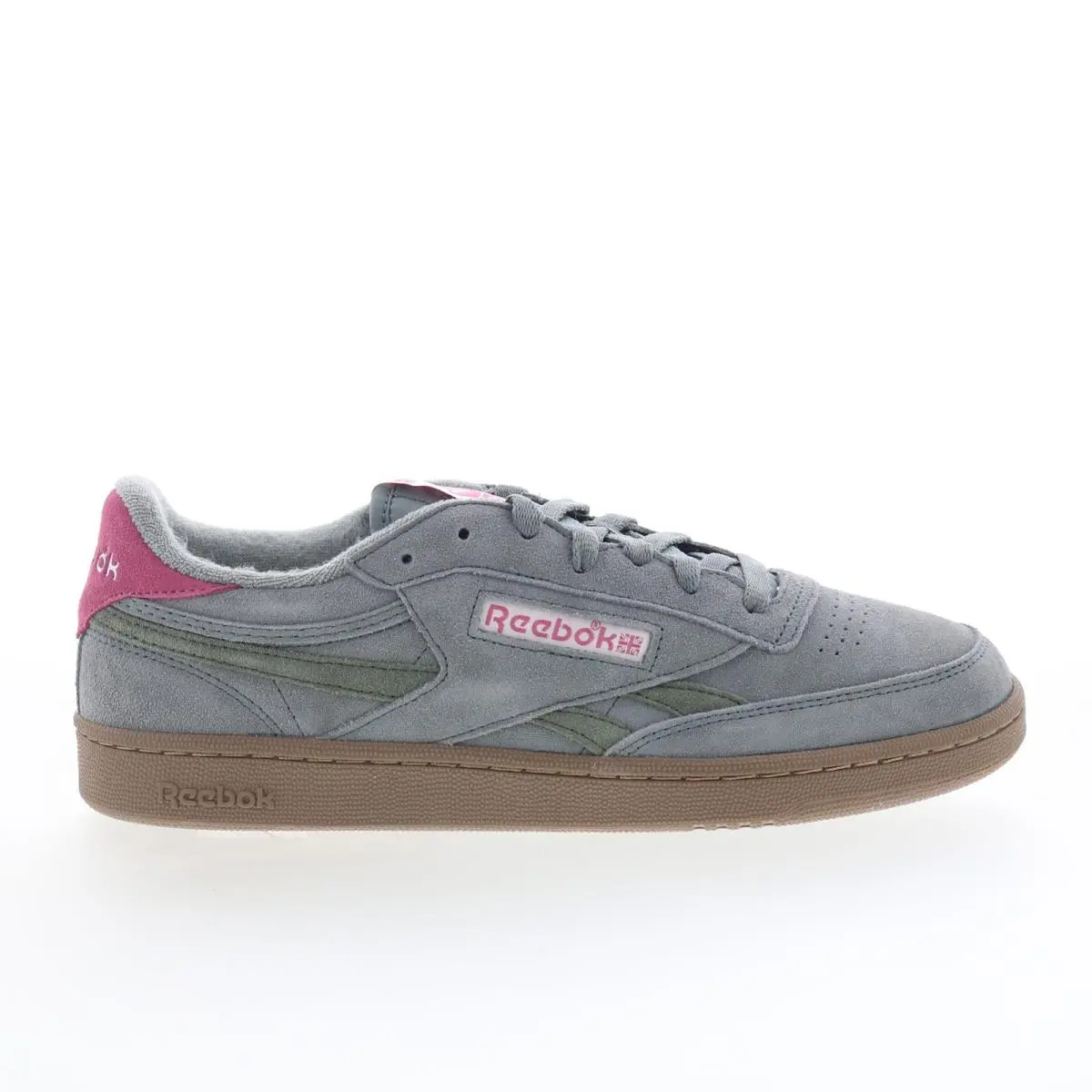 Reebok Club C Revenge Vintage Womens Gray Suede Lifestyle Sneakers Shoes 10