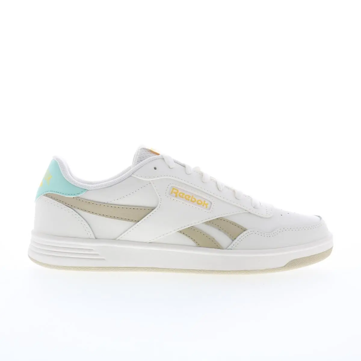 Reebok Court Advance Womens White Leather Lace Up Lifestyle Sneakers Shoes 9