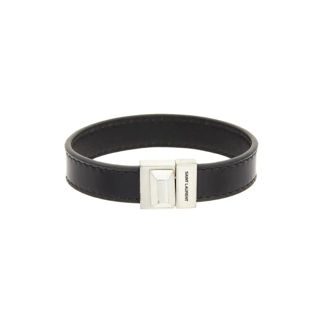 Saint Laurent Leather Bracelet Women`s M