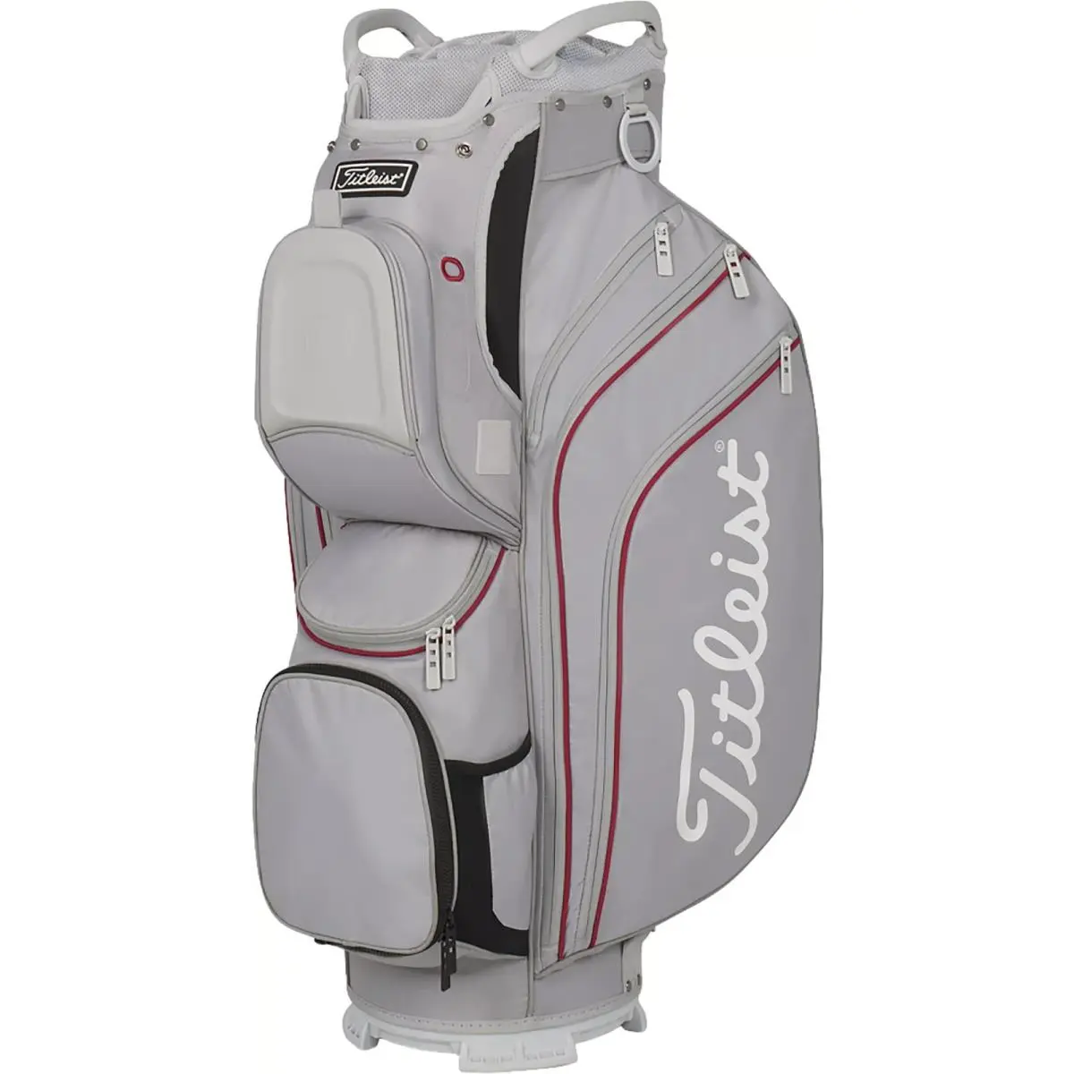 Titleist Cart 15 Cart Golf Club Bag Cool Gray/crimson/white