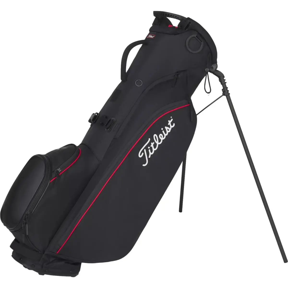 Titleist Players 4 Carbon Stand Bag Washed Black/red/black