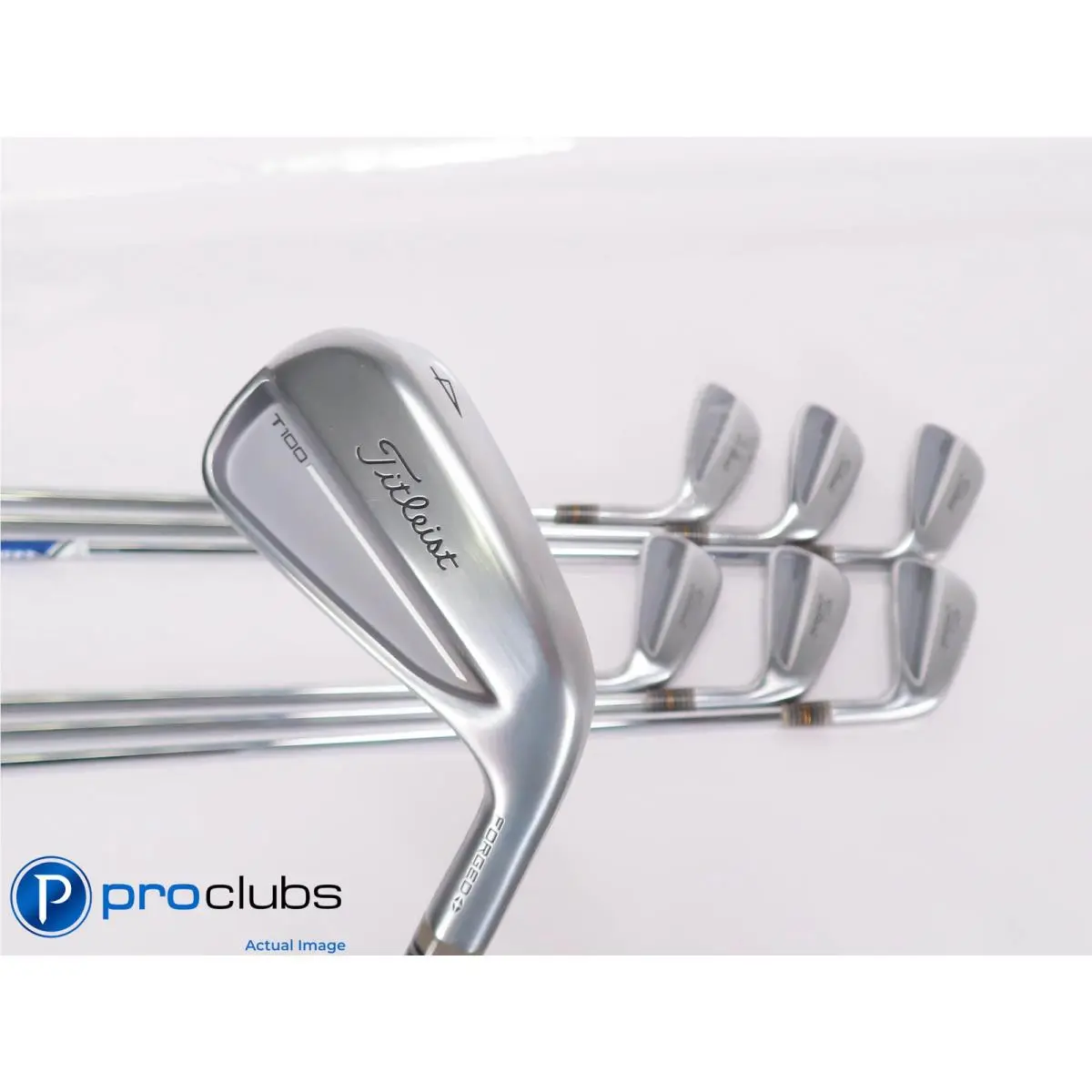 Titleist `25 T100 4-PW Iron Set - Project X 6.0 Stiff Flex Steel 519240