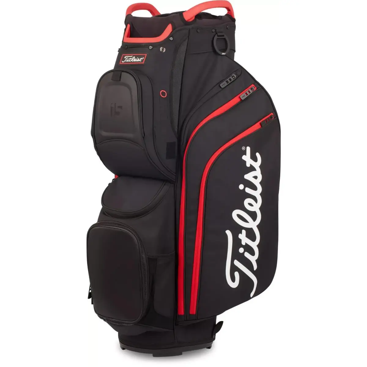 Titleist Cart 15 Cart Golf Club Bag Black/black/red