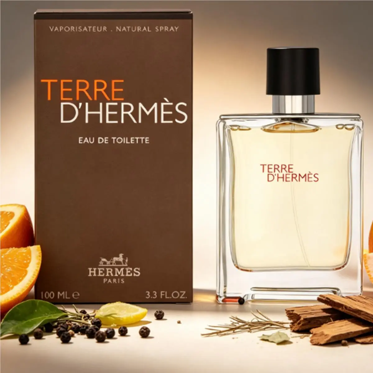 Terre D`hermes by Hermes 3.3/3.4 oz Eau de Toilette Cologne For Men