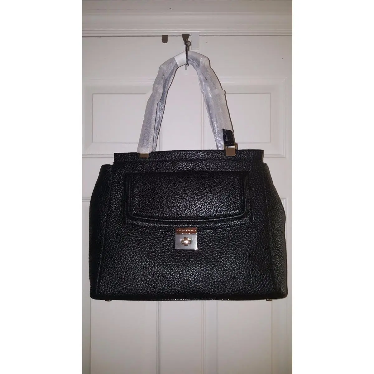 Thatcher WKRU3705 Everett Way Cow Leather Black XL Tote by Kate Spade