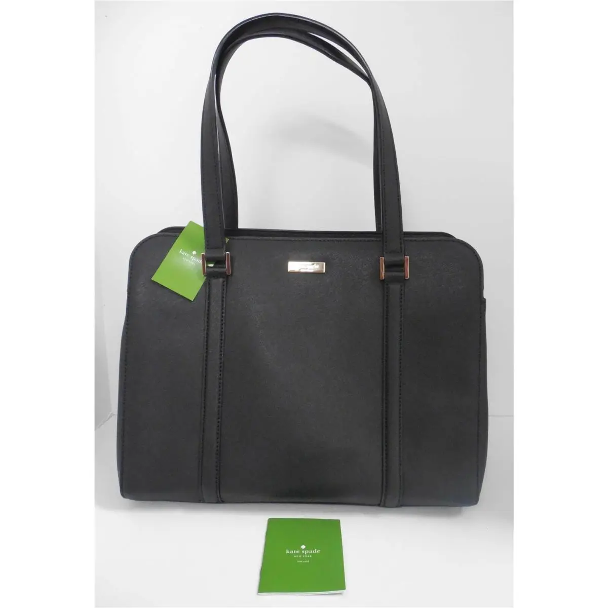Bury Lane Black Saffiano Leather Large Tote Bag by Kate Spade