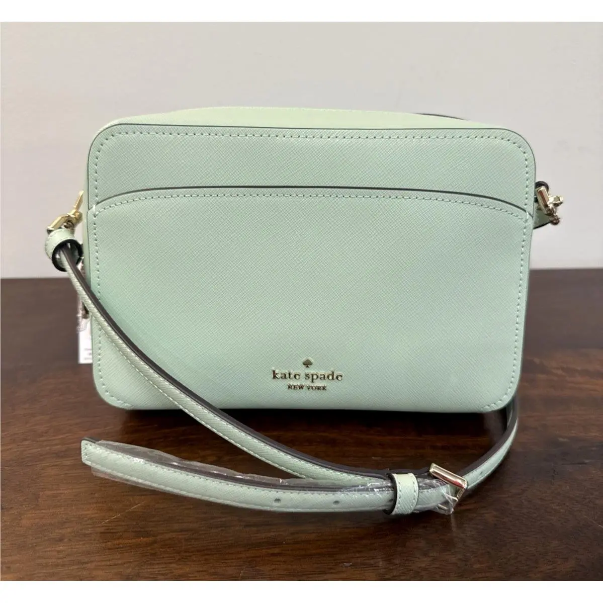 Lauryn Camera Bag Pistachio Green Saffiano Epson Leather Crossbody NE by Kate Spade