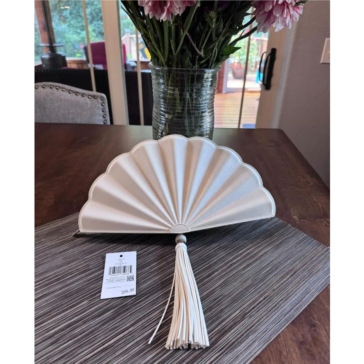 Kate Spade New York Lotus Fan Clutch Purse - Limited Edition - KO531