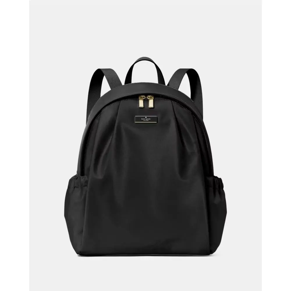 Carter KL876 Black Nylon Large Backpack Tech Friendly by Kate Spade