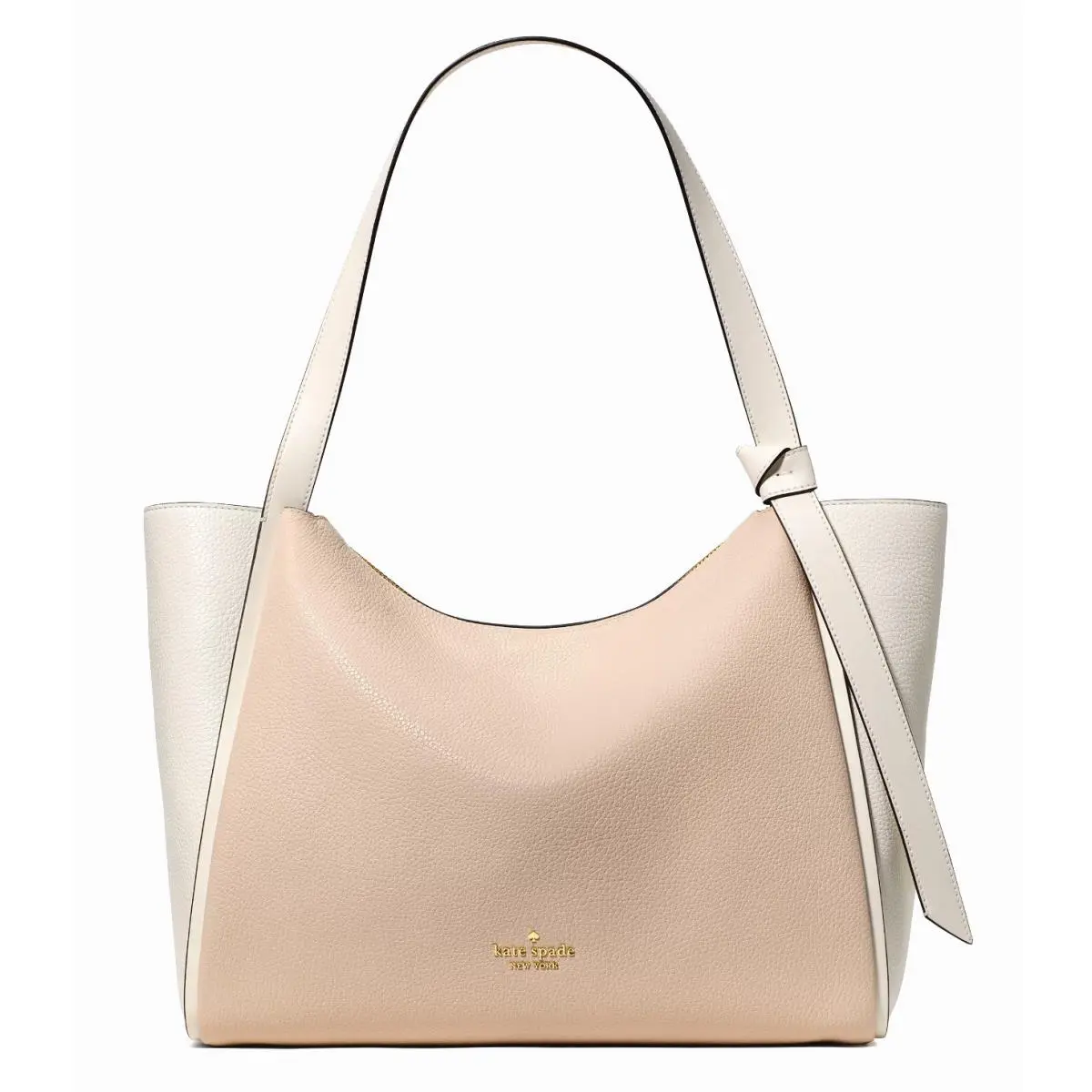 New Kate Spade New York Knott Tote Bag Light Cream Multi with Dust Bag