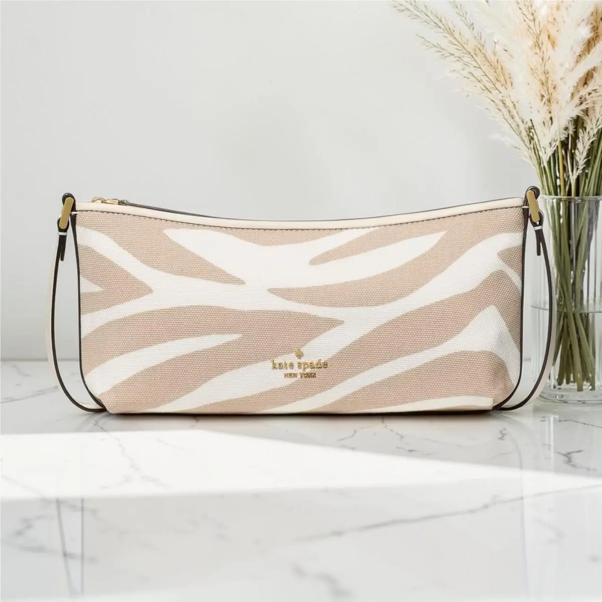 Kate Spade Lenox Zebra Mini Crossbody Bag Natural Multi KO559