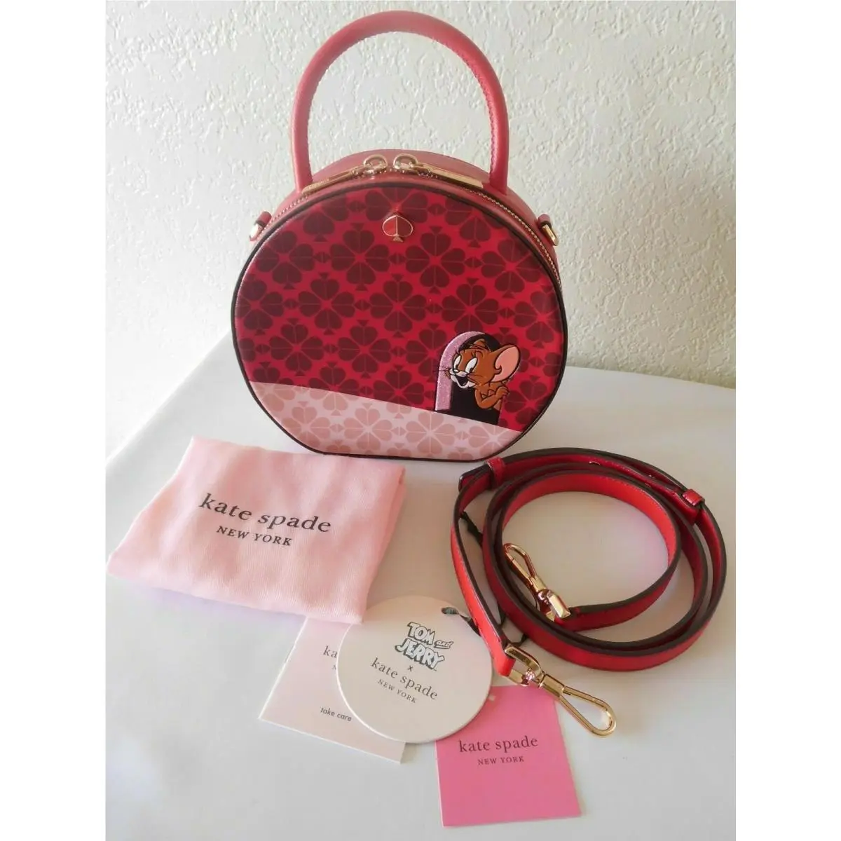 New Kate Spade X Tom and Jerry Canteen Crossbody Bag -limited Edition