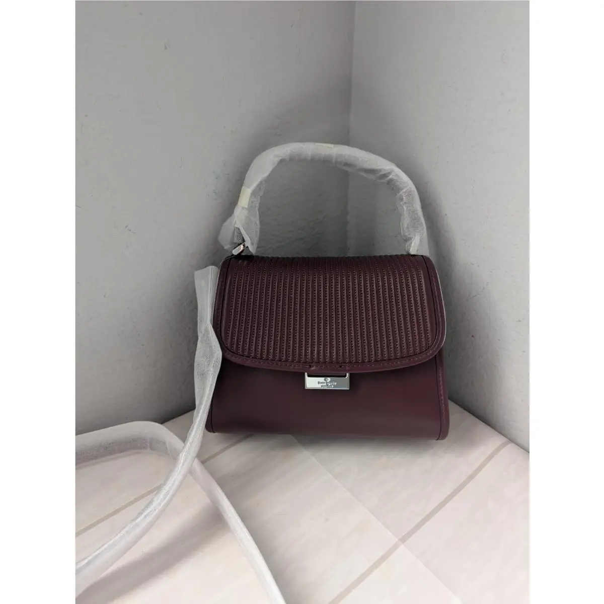 Kate Spade KP229 Riley Quilted Small Top Handle Crossbody Bag In Grenache