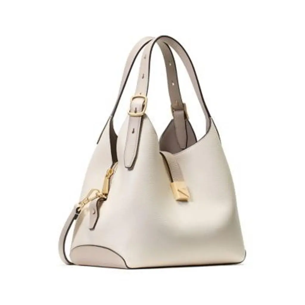 Kate Spade New York Deco Medium Crossbody Tote Bag Cashew Milk Beige