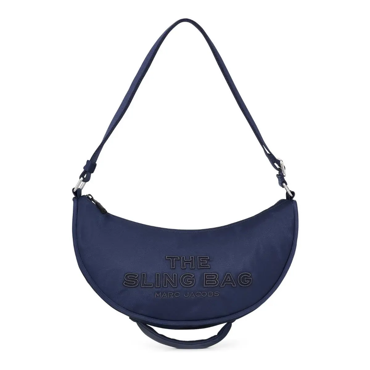 Marc Jacobs The Puffy Nylon Zippered Sling Bag - Blue Sea
