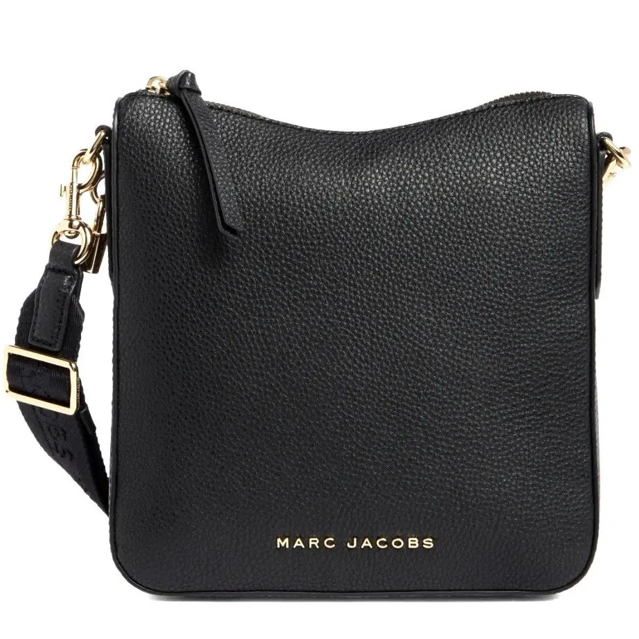 Marc Jacobs Drifter Swingpack Crossbody Leather Bag Black
