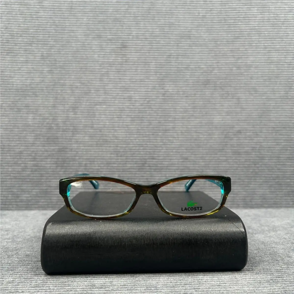 Lacoste L2673 220 Tortoise Teal Rectangular Y2k Eyeglasses Frames 52-15-135