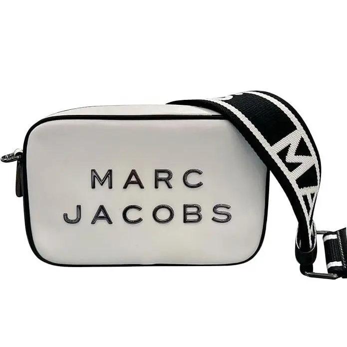 Marc Jacobs Flash Leather Crossbody Bag Black/white