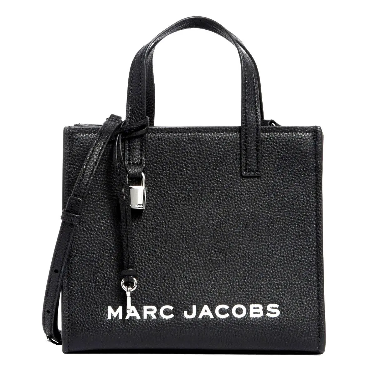 Marc Jacobs Mini Grind Pebble Leather Tote Black