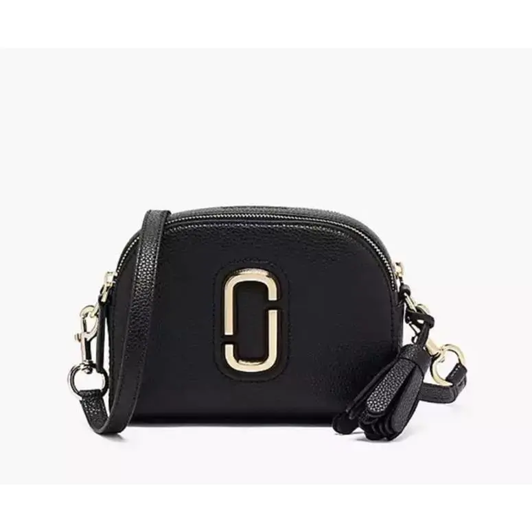 Marc Jacobs Women’s Shutter Leather Crossbody Bag - Black