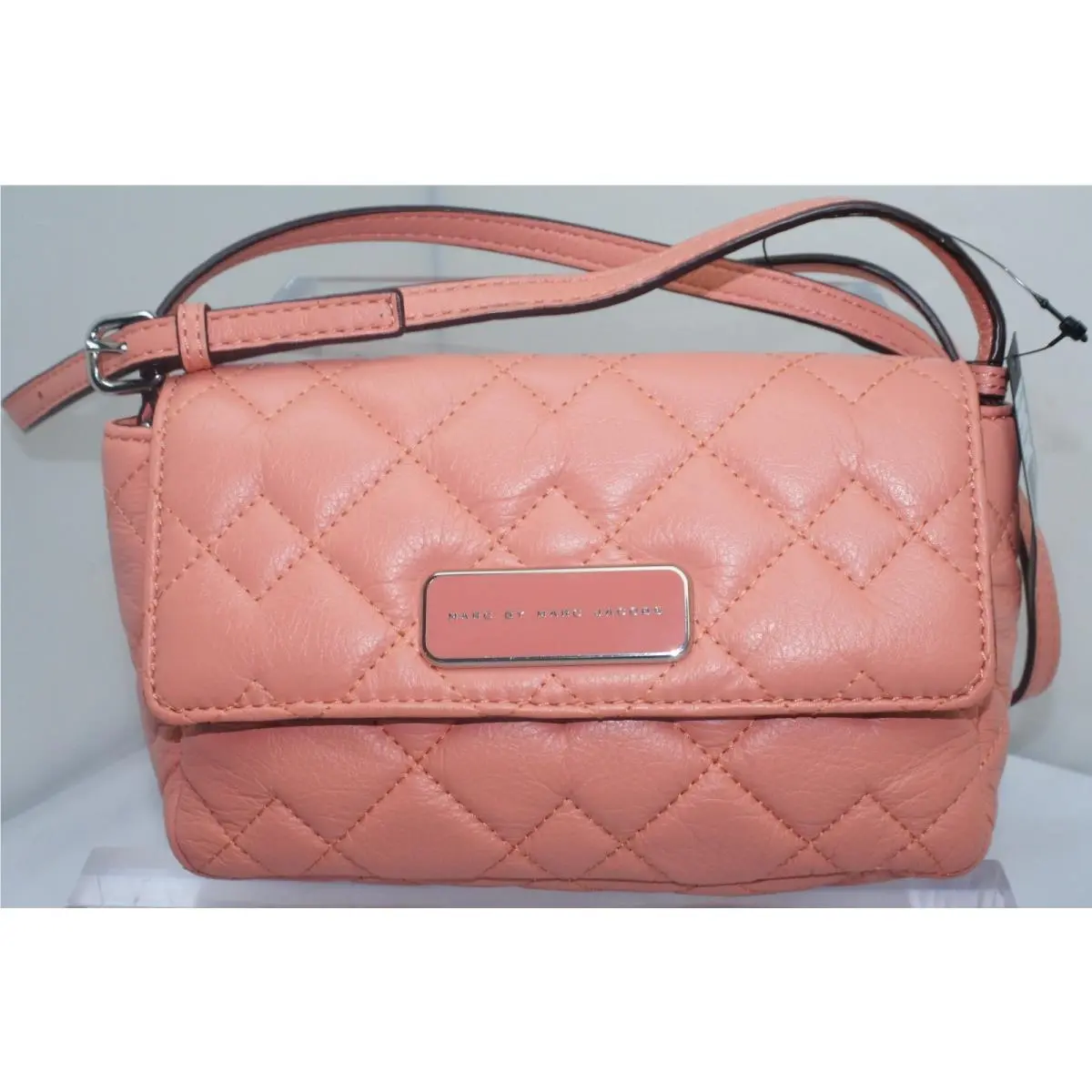 Marc by Marc Jacobs Women`s Crossbody Quilted Julie Bag Peach