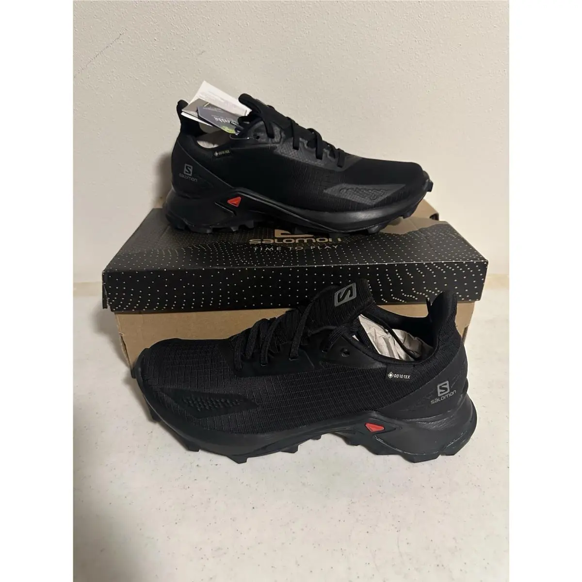 Salomon Alphacross Blast Gtx Gore-tex Trail Shoes Black Women’s 8