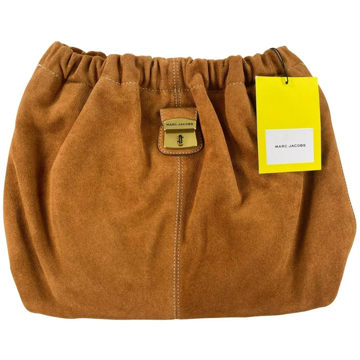 Marc Jacobs Cristina Tote Shopper Bag Suede Large Bag Gold Lock