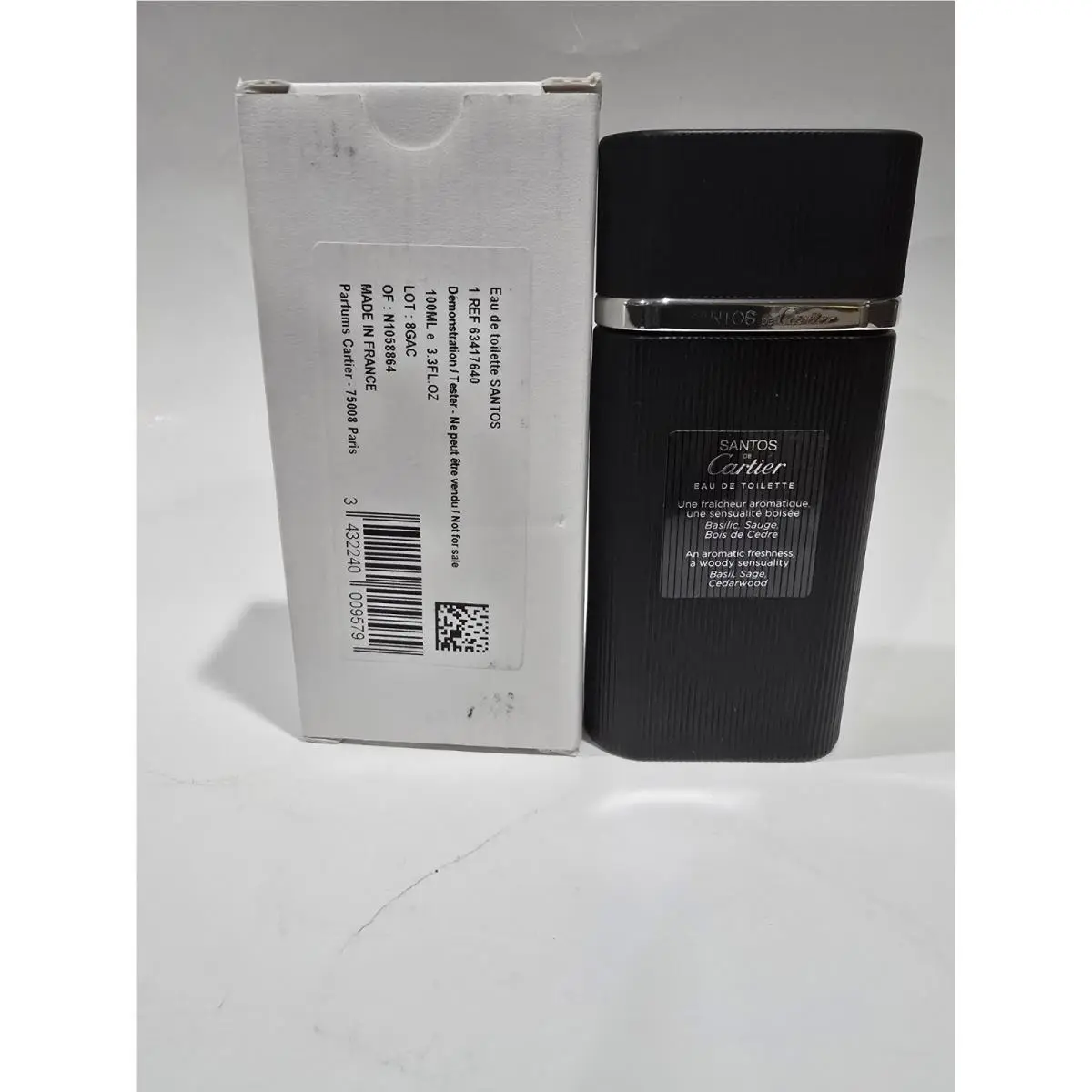 Cartier Santos De Cartier Eau DE Toilette Edt Men 3.3oz / 100ml