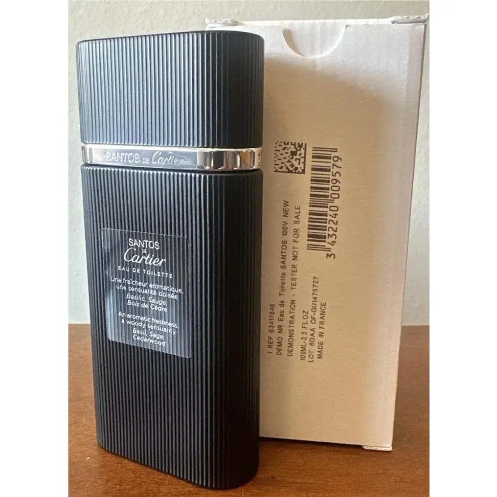 Cartier Santos De Cartier Eau DE Toilette Edt Men 3.3oz 100ml Tstr