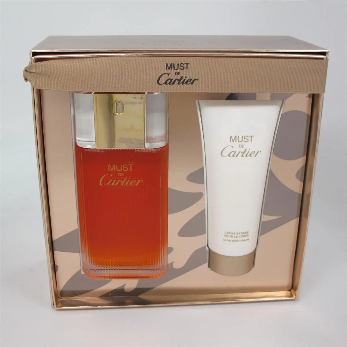 Must de Cartier by Cartier 2 Pcs Set: 3.3 oz Edt Spray 3.3 oz Body Cream