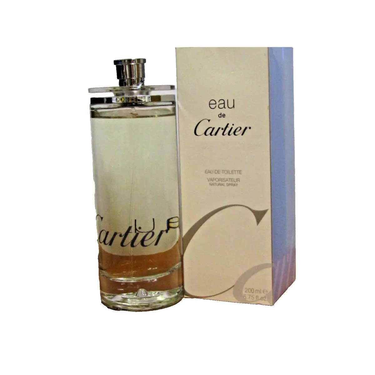 Eau de Cartier By Cartier Men Cologne 6.75oz /200 ml Eau de Toilette Spray Seal