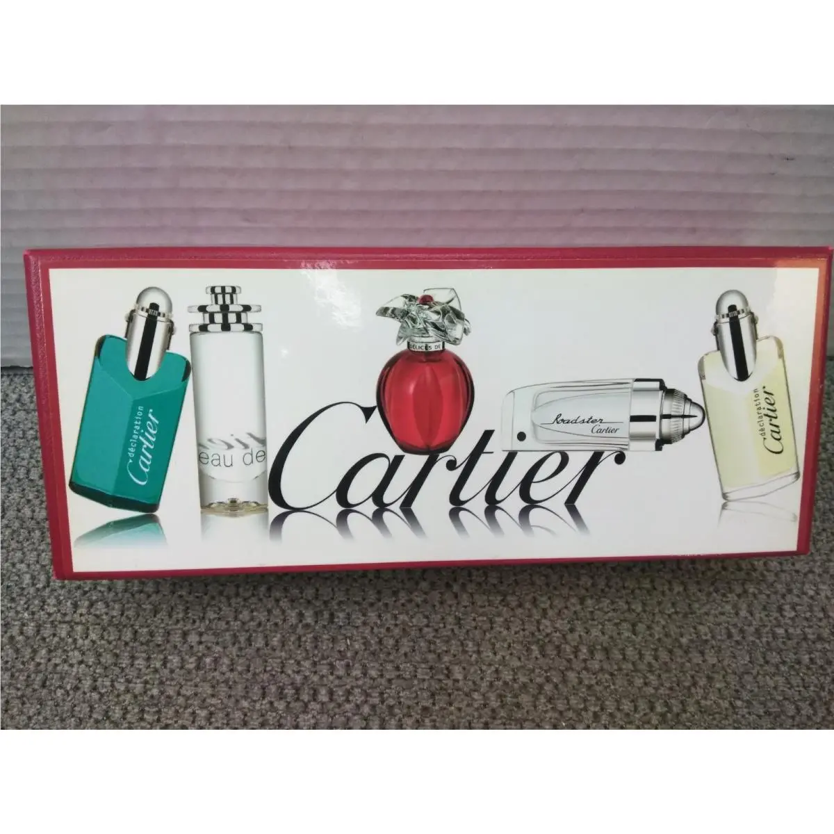5 pc Cartier Perfume Miniature Mini Collection Delices Roadster Eau DE Cartier