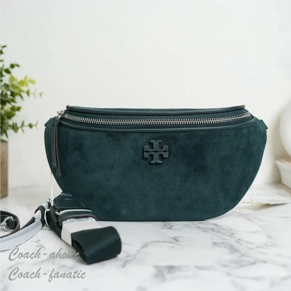Thea Leather Belt Bag Fanny Pack Teal by Tory Burch
