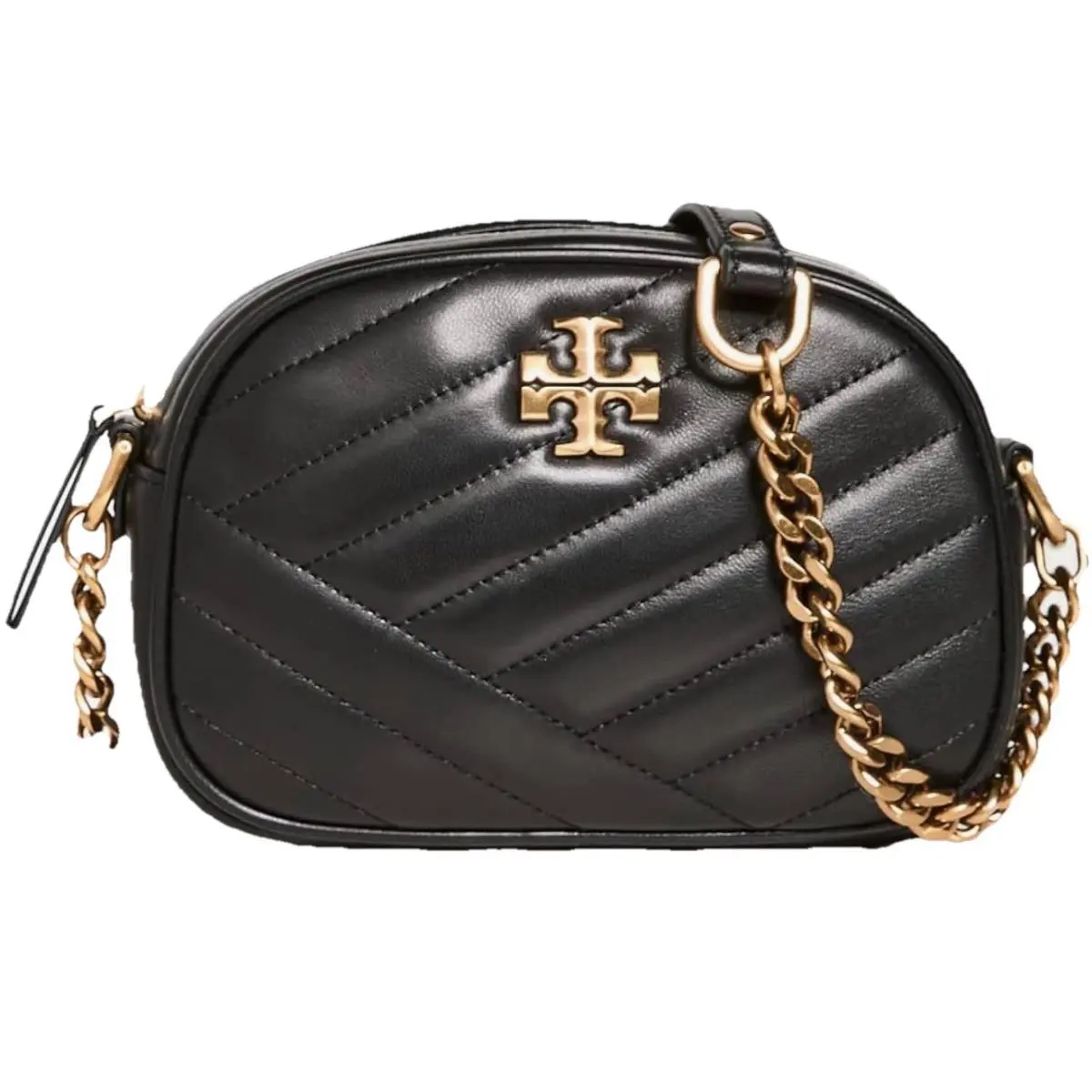 Tory Burch Kira Chevron Camera Bag Cross Body Black