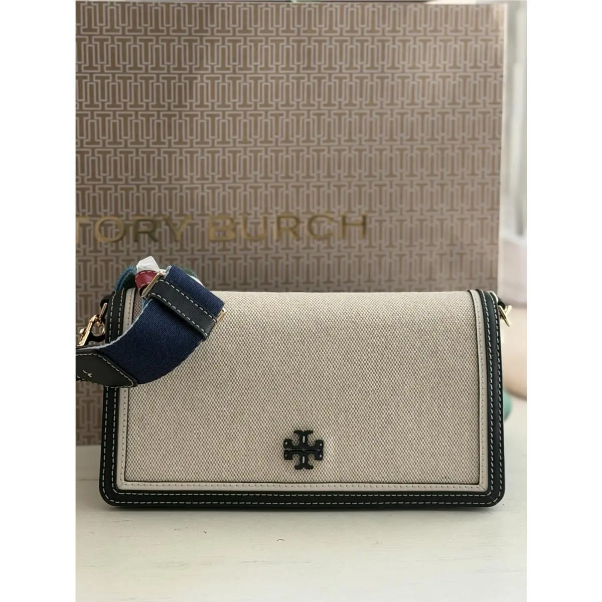 Tory Burch Emerson Convertible Crossbody Bag Purse Multi 162850