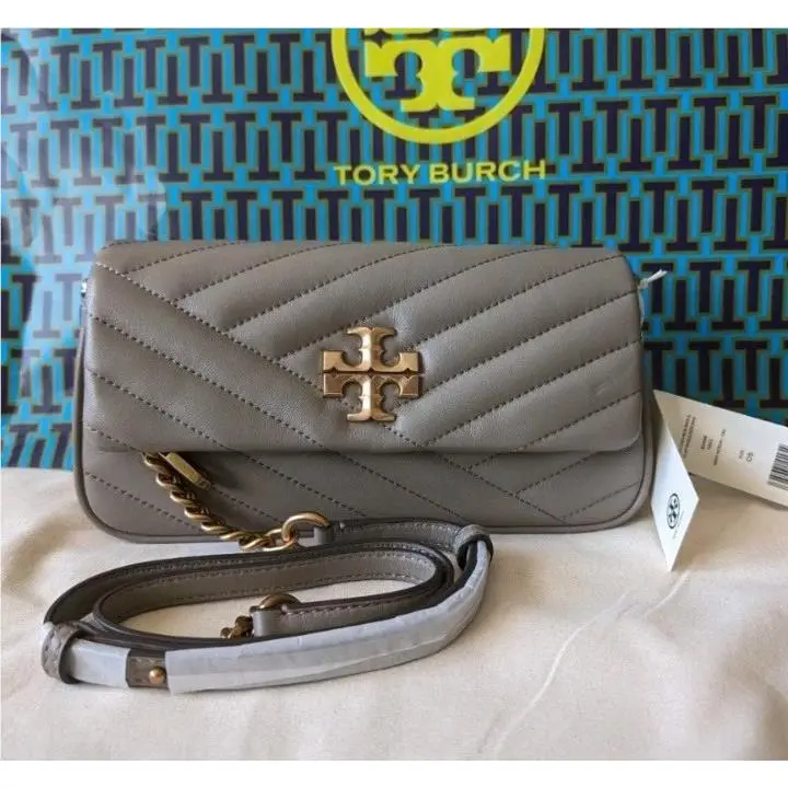 Tory Burch Small Kira Chevron Leather Front Flap Shoulder Bag