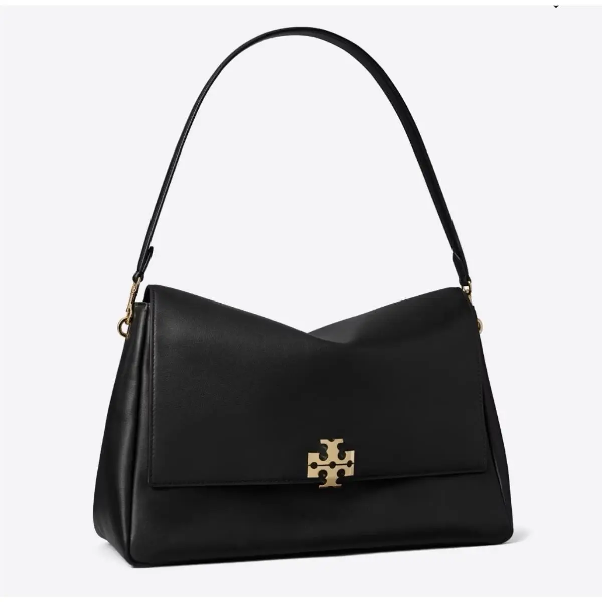 Tory Burch Large Charlie Shoulder Bag in Black
